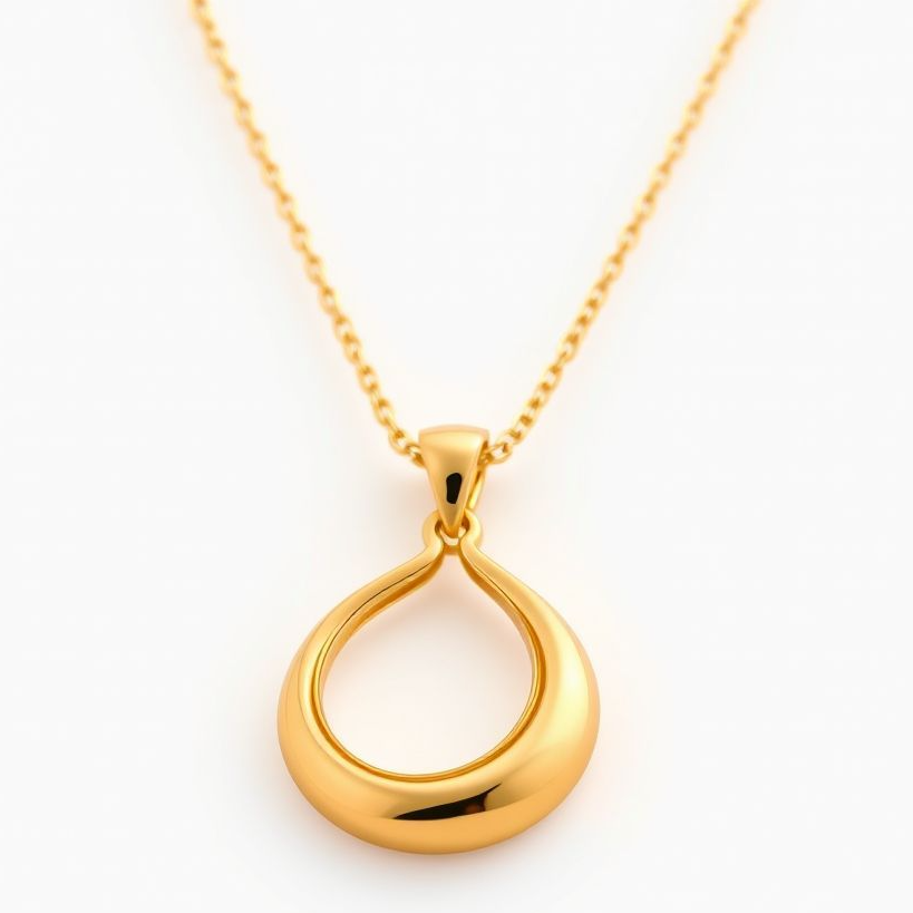 قلادة ذهبية للنساء 