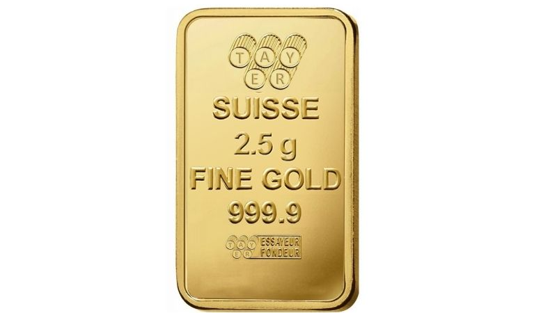 PAMP Suisse 2.5g Gold Bar – 999.9 Fine Gold ⭐